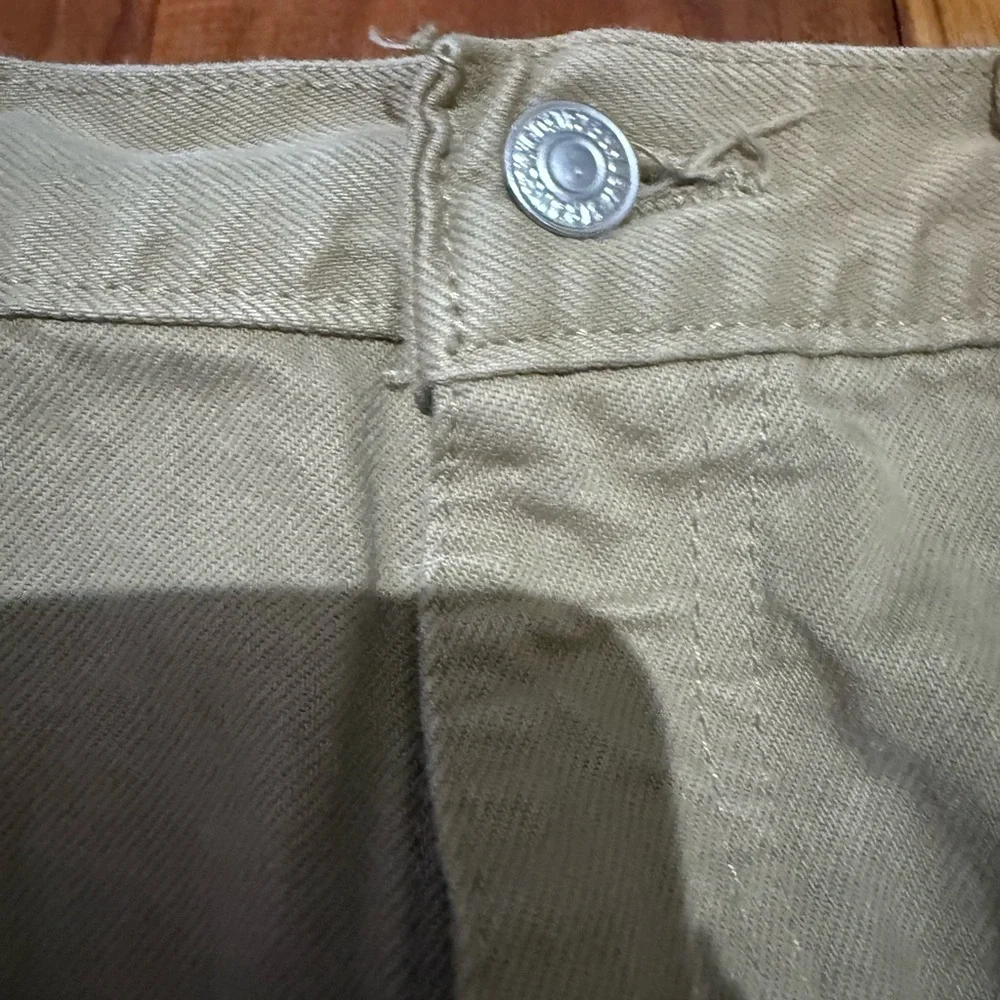 Vintage Levi’s 550 Relaxed Fit Jeans Tan Khaki W38 L34 Red Tab Actual 36x31